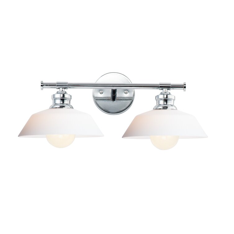 2 light chrome store vanity light